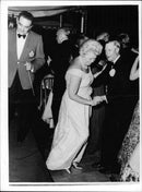 Duke and Queen with friends dancing full at the annual prom - Vintage Photograph