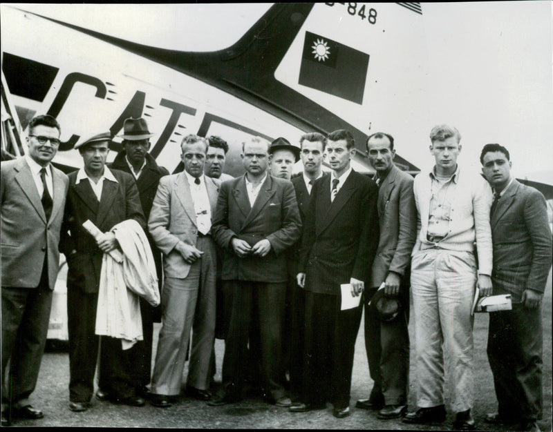 Rescued the crew of the wrecked tanker Avanti arrive in Gothenburg - Vintage Photograph