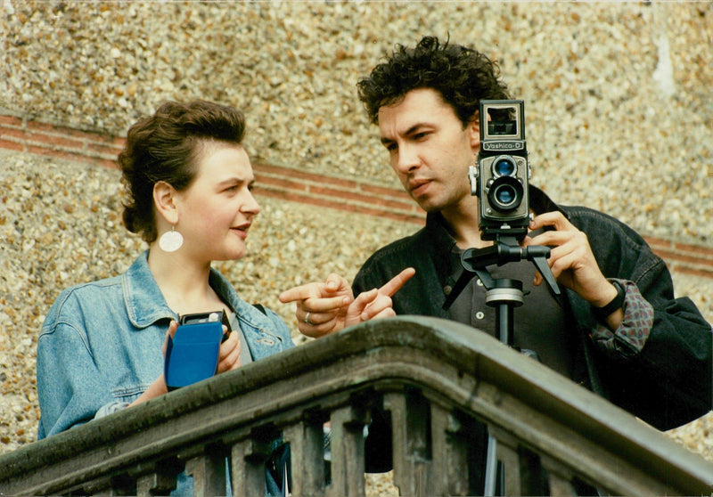 Paul Mowett and Marine Ogilvy photograph nature together - Vintage Photograph