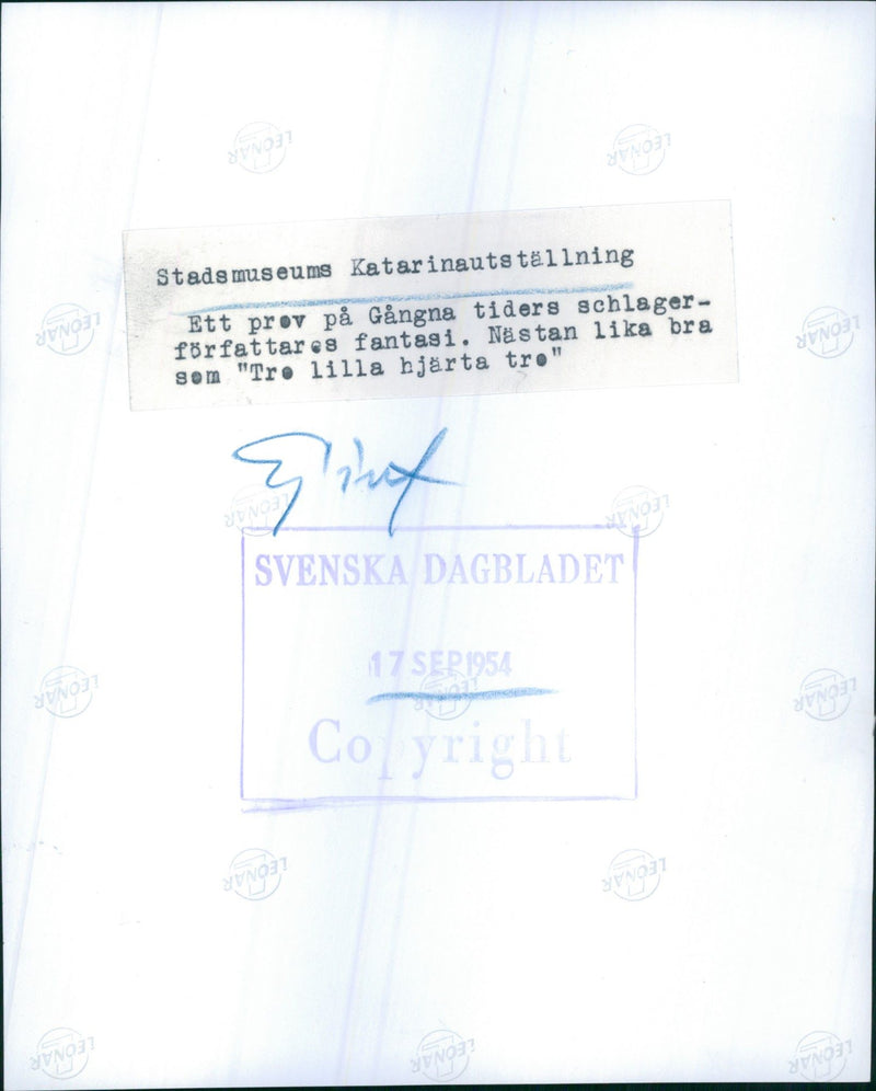 A sample of the past pop writers imagination, the museum's Catherine Exhibition - Vintage Photograph