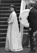 Princess DÃ©sirÃ©e of Queen Elizabeth's farewell dinner on board Britania. - Vintage Photograph