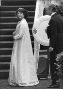 Princess DÃ©sirÃ©e of Queen Elizabeth's farewell dinner on board Britania - Vintage Photograph