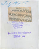Recitatrisen Finnish Elli Tompuri appear in the Concert Hall's small hall with a varied reading programs. - 19 October 1945 - Vintage Photograph