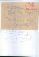 The writer Carl Erik Soya and Mrs. Agnes Soya from Denmark to opera visits. - Year 1946 - Vintage Photograph