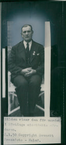 The arrested murderer Gunnar Sjöberg - Vintage Photograph