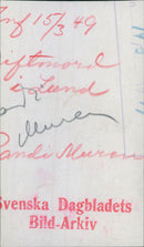 The Randi wall was murdered by Carstein Brekke. - 15 March 1949 - Vintage Photograph