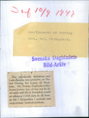 American writer Mr. Hubert Herring on Stockholm visit. - 10 September 1947 - Vintage Photograph