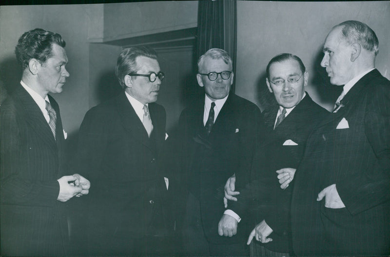 Baltic protest meeting in the Concert Hall. - Vintage Photograph