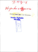 The General Song enters the party venue during the spring festival in Uppsala - 14 May 1949 - Vintage Photograph