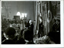 Poet Zeth HÃ¶glund's funeral - Vintage Photograph