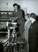 Boktryckarkongress. Swedish pressure mounted by the installer Signature Ljungdahl - 16 July 1948 - Vintage Photograph