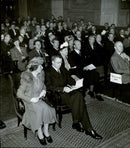Crown Prince Couple visiting Penn Congress Concert Hall - 4 June 1946 - Vintage Photograph