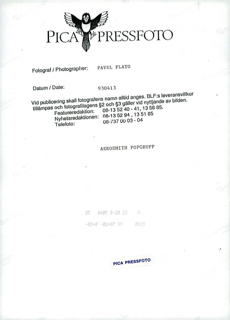 Steven Tyler and Joe Perry of Aerosmith - Vintage Photograph