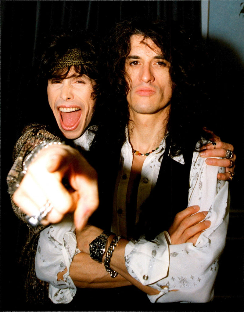 Steven Tyler and Joe Perry of Aerosmith - Vintage Photograph