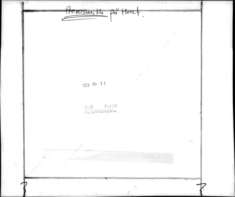 Aerosmith at Hovet - Vintage Photograph