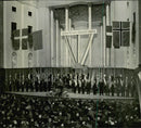 Social Democratic meeting at the Concert Hall - 19 March 1948 - Vintage Photograph