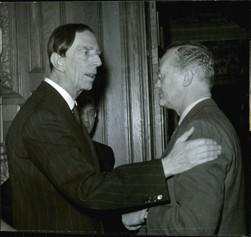 Writers Conference, SaltsjÃ¶baden, Prince Wilhelm, - 25 November 1946 - Vintage Photograph