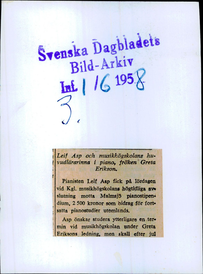 Royal Music Academy solemn conclusion - Vintage Photograph