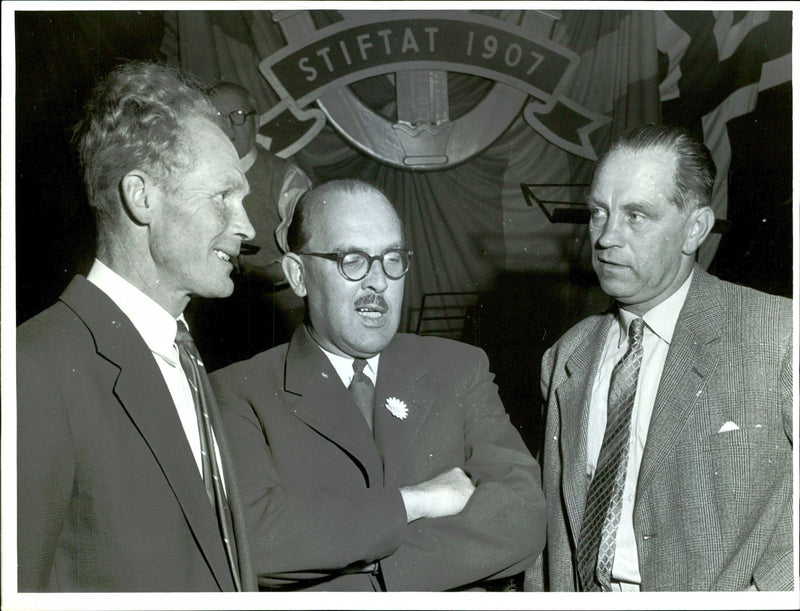 Lindberg, dir. Wassmouth and Nyman. Swedish Musicians' Union Congress had many presentations and some 50 motions. In Civic Hall. - Vintage Photograph