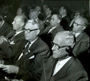 International Co-operative Alliance held its 20th Congress at the Concert Hall. Three consumed executives in the drawing room: from left Gillberg Lindskog and Edstam. - Vintage Photograph
