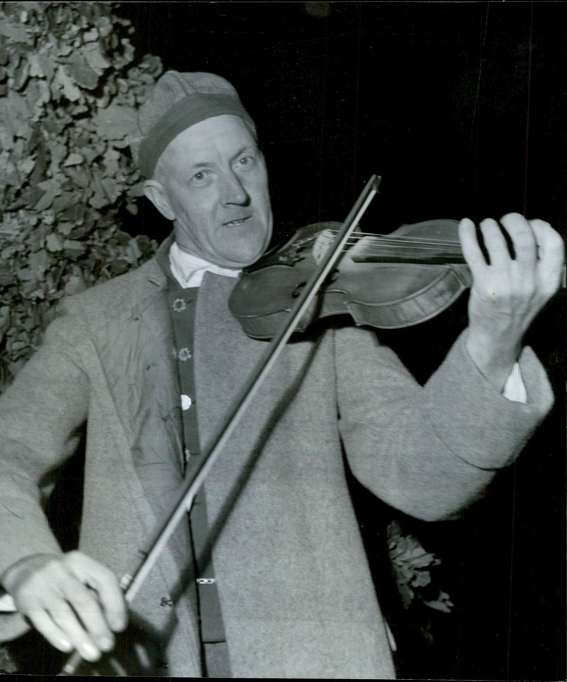 The musician Hugo Falck appeared at Varnhems abbey - 24 June 1949 - Vintage Photograph