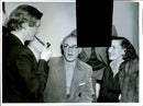 Staffan Larsson, Rock Hagliden and Ebba Richert on poetic conference. - Vintage Photograph