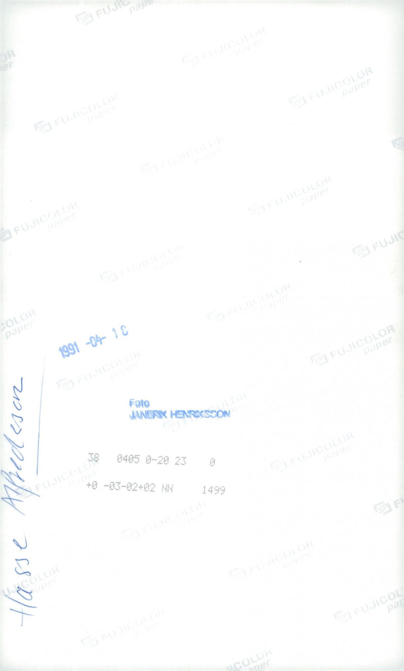 Hans Alfredson with a model building - Vintage Photograph