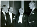 Ernst Killander, Federal Chairman. Carl Ahlberg and Ivar Persson and John Lingman photographed during a break at the Music Teachers National Association 50th Anniversary - Vintage Photograph