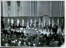 Right Meeting at the Concert Hall. - Vintage Photograph