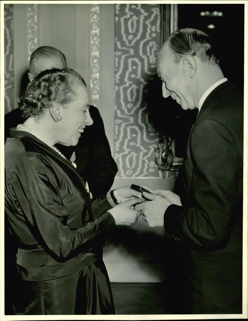 Delegates in conversation at the Animal Welfare Society meeting - Vintage Photograph