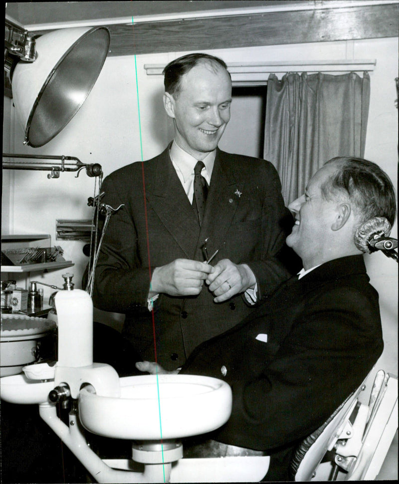 Dentists on board the tanker Kratos - Vintage Photograph