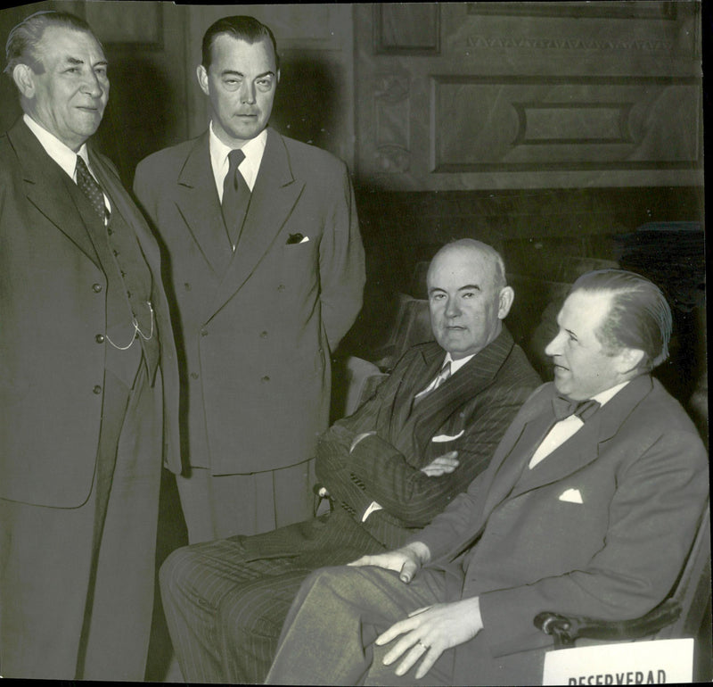 From the Swedish construction union's construction meeting in the Concert Hall - Vintage Photograph