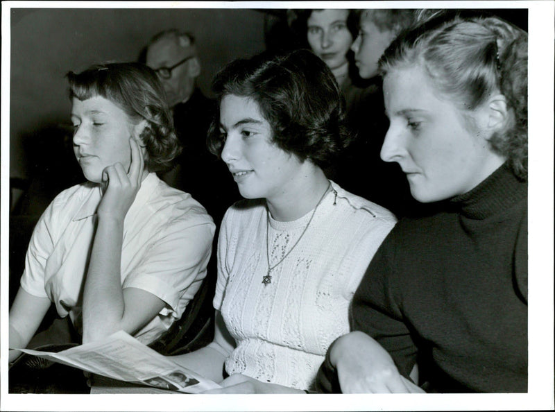 School concert in the Concert Hall - Vintage Photograph