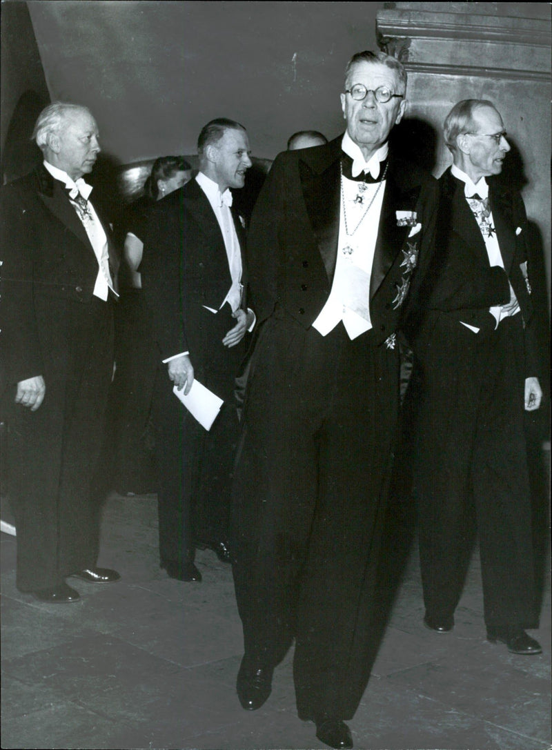 King arrives to the Musical Academy anniversary - Vintage Photograph