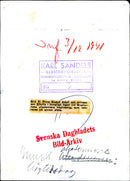 Prince Gustaf Adolf and Princess Sibylla in the royal box at the Academy of Music's anniversary - 3 December 1941 - Vintage Photograph