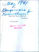 Hanko soiree, concert hall, Nanny Westerlund - 1 May 1941 - Vintage Photograph