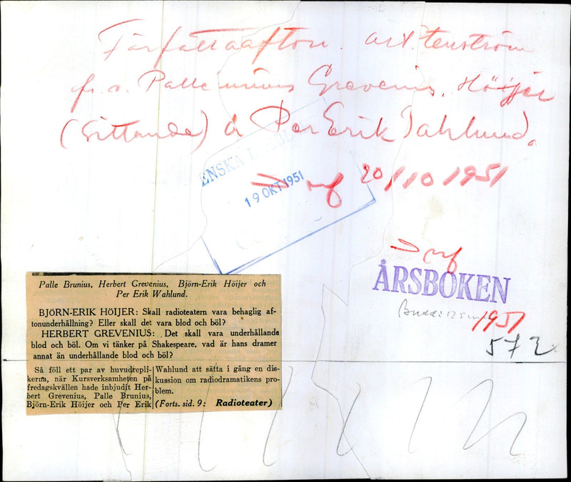 Delegates in conversation at the Writers' Union Congress - Vintage Photograph