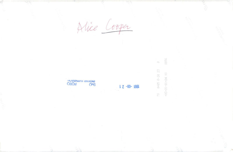 Alice Cooper a [s [singers and artist - Vintage Photograph