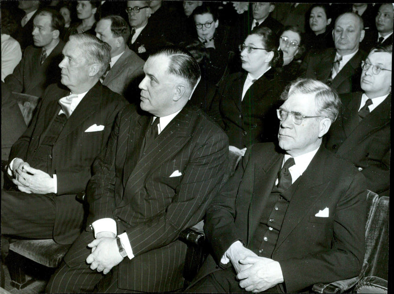Russian culture meeting at the Concert Hall - Vintage Photograph