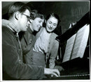 Music Exercise in Tollare FolkhÃ¶gskola - Vintage Photograph