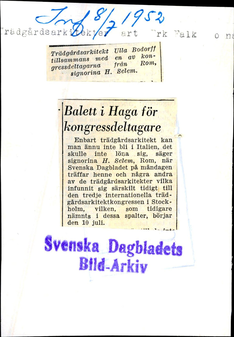 Garden Architects at the international landscape architect Congress - Vintage Photograph