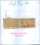 Academy of Music's new Secretary Kurt Atterberg speak at the Academy ceremony brace - 4 December 1940 - Vintage Photograph