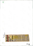 Achmatovamuseet in St. Petersburg. Sculpture of the writer Joseph Brodsky, as the Dutch painter Karel Willinks widow has sculpted. - Vintage Photograph