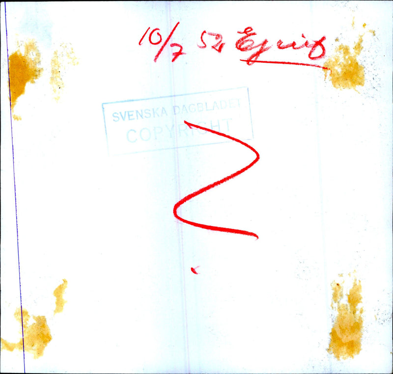 Two men and a dog are sitting on the stairs - Vintage Photograph