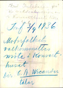 Engine People valkommittee meeting in the Concert Hall - 3 September 1936 - Vintage Photograph