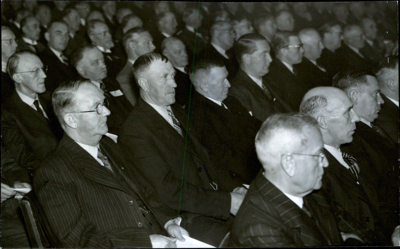 Public Image of Swedish Savings Banks Association's annual meeting in the Concert Hall - 23 September 1944 - Vintage Photograph