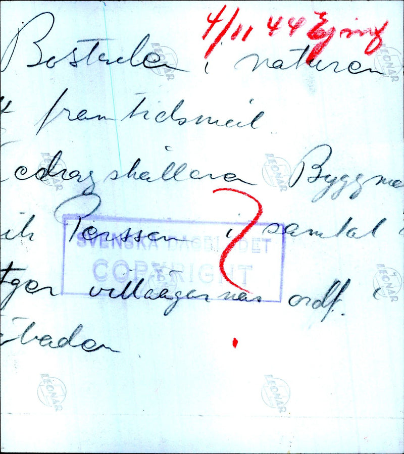 Delegates in conversation at the conference Residences in nature - 4 November 1944 - Vintage Photograph