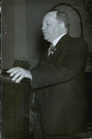 Government GjÃ¶res speaks at the Cooperative Association's anniversary congress in the Concert Hall - 26 May 1944 - Vintage Photograph