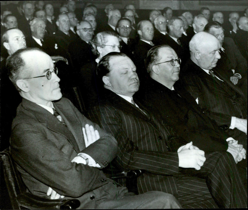 From Industry Association's annual meeting in the Concert Hall small hall - 26 April 1944 - Vintage Photograph