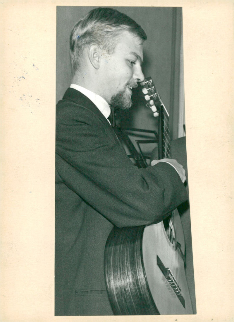 Olle Adolphson, poet and visdiktare - Vintage Photograph